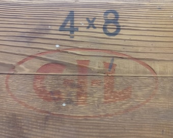Vintage CIL Sprengstoffkiste aus Holz