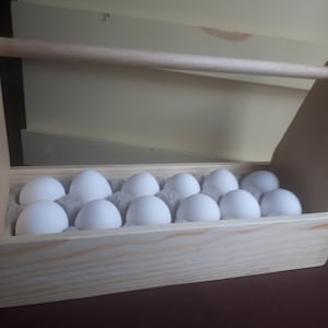 Eiermand, eiertas, ambachtelijke draagtas