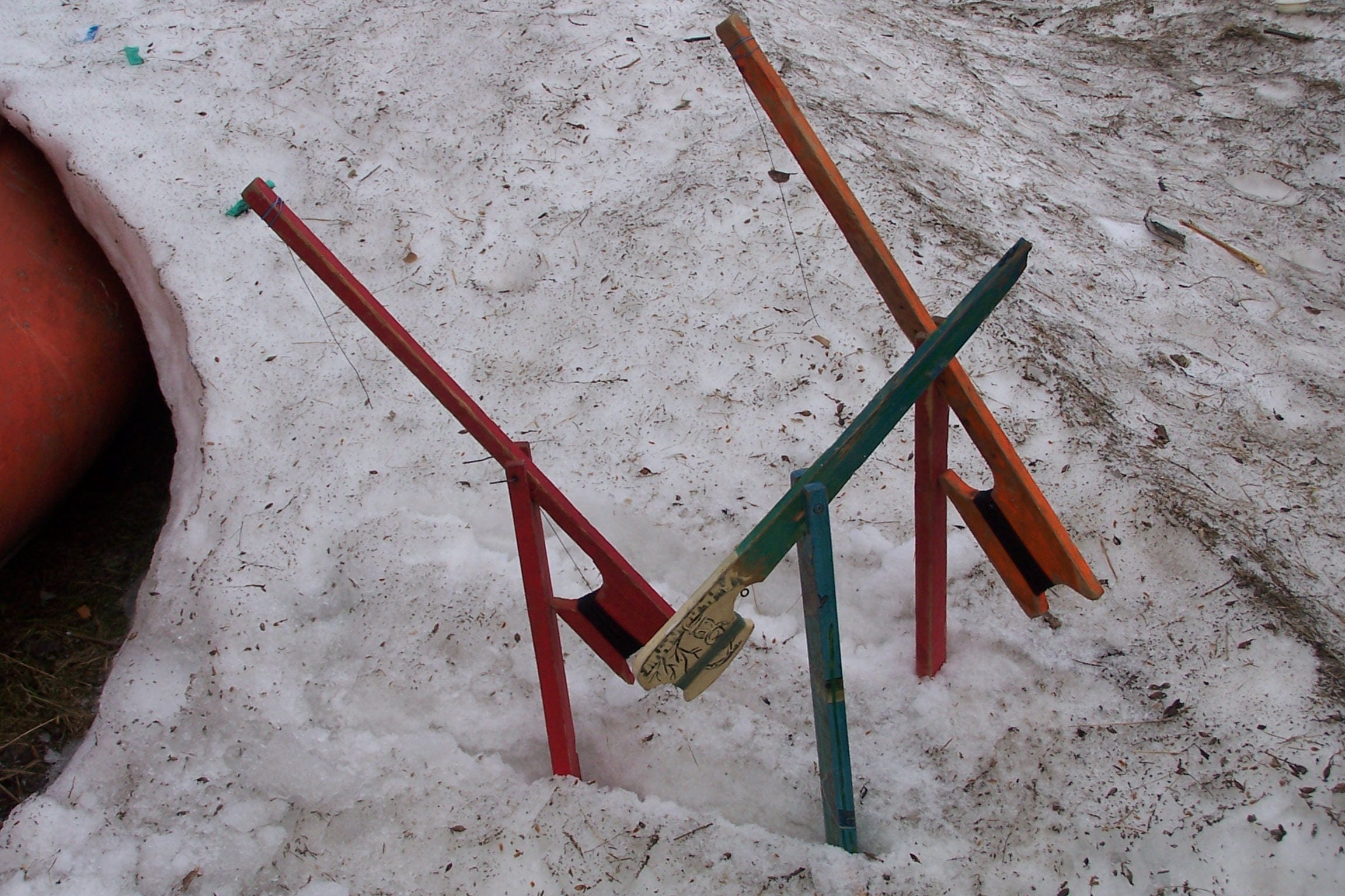 Vintage Ice Fishing Tip Ups, Winter Fishing Rods -  Canada