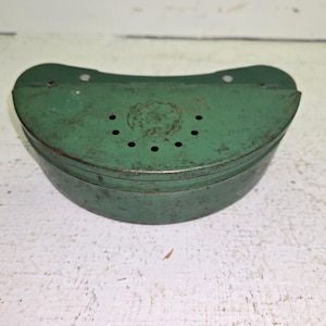 Boîte De Pêche Vintage Grip Loc – Tiroirs Métal – Vert Et Noir – Fabriquée Aux USA