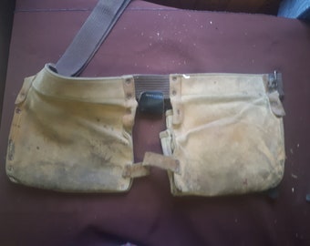 Leather Carpenters Tool and Nail Pouch