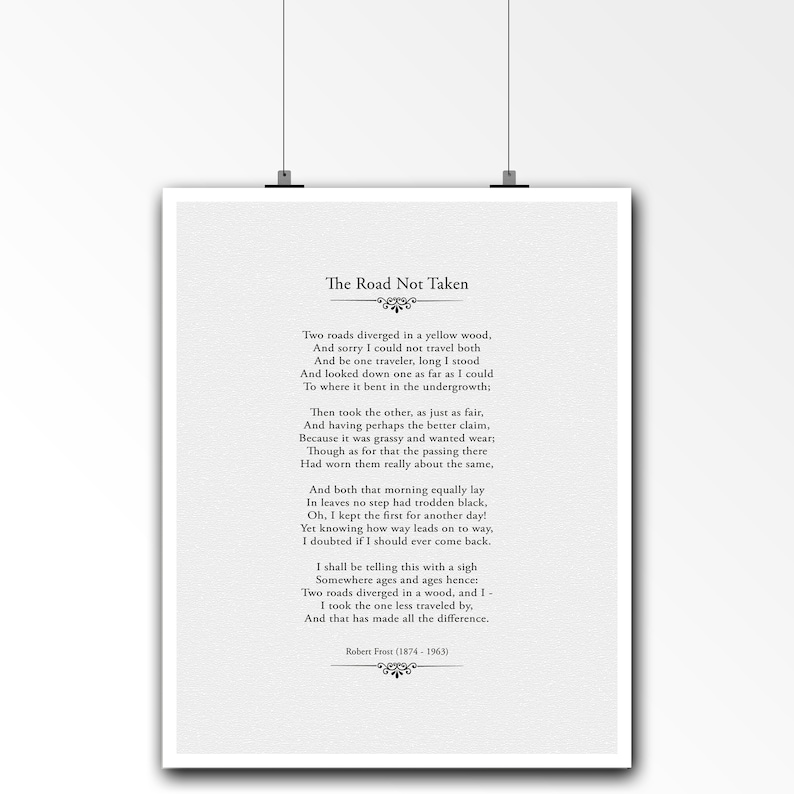 robert frost road not taken pdf