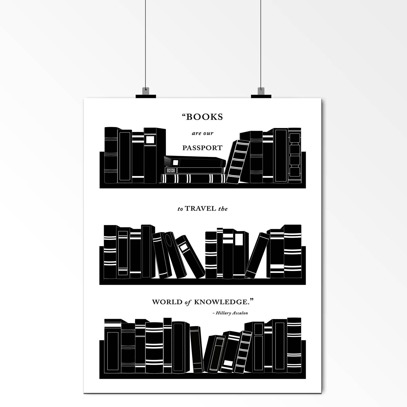 BOOK ART PRINT 11 X 14 Book Lovers Gift Idea Etsy
