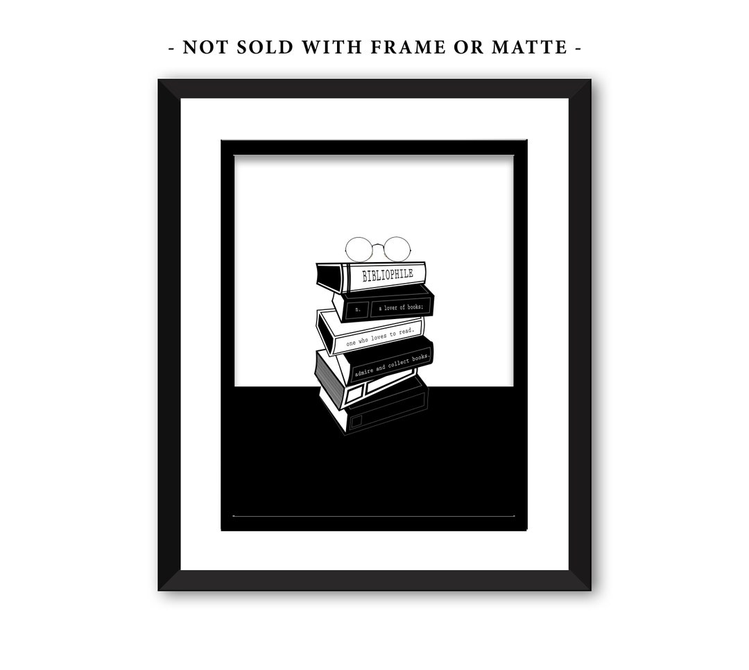 SALE BIBLIOPHILE DEFINITION, Literary Poster, Book Art, Minimalist