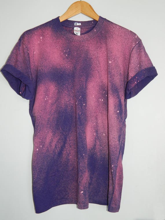 TIE DYE T SHIRT Red /& Black Tye Die Tshirt Top Tee Festival Fashion Grunge Rave
