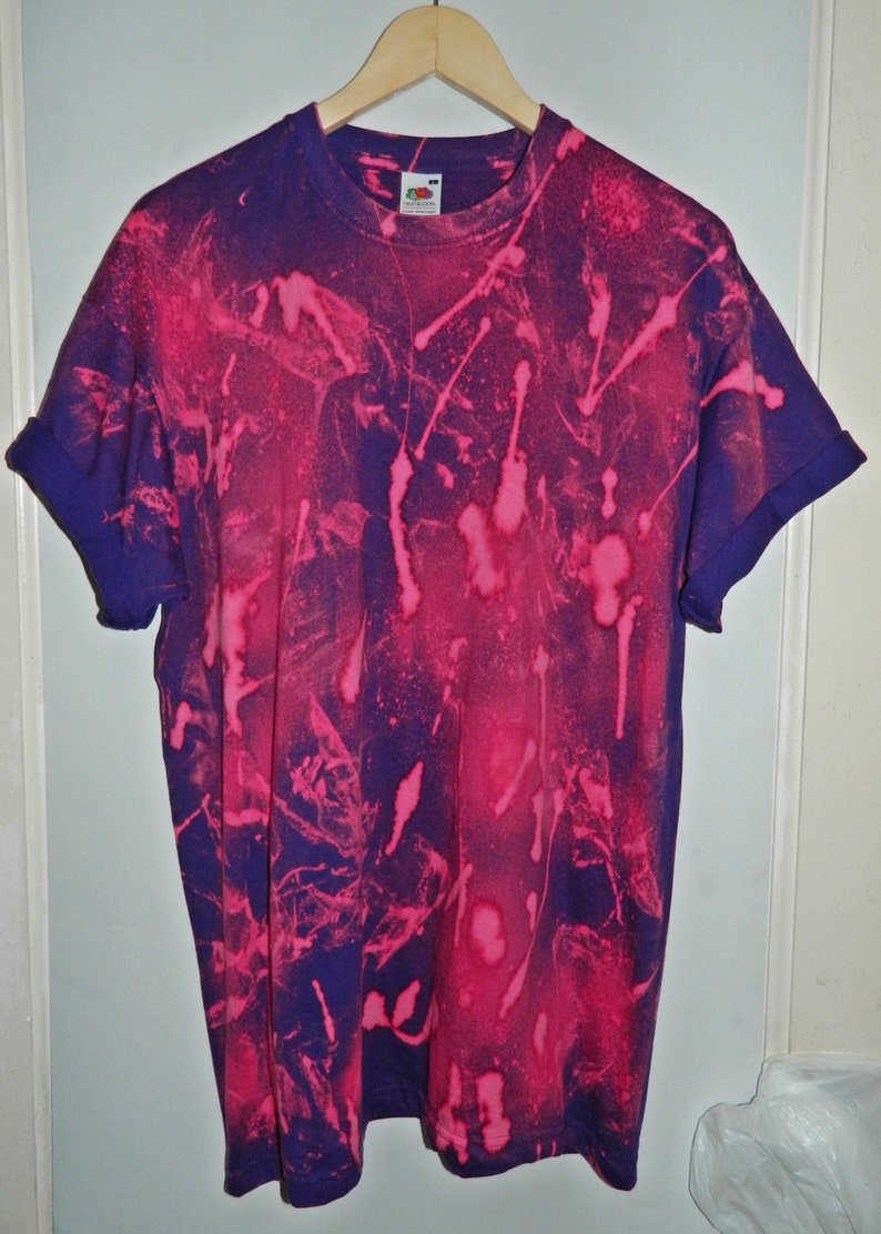 Tie Dye Tshirt Tie Dye T Shirt Acid Wash Tshirt Hipster Retro 90s Dip