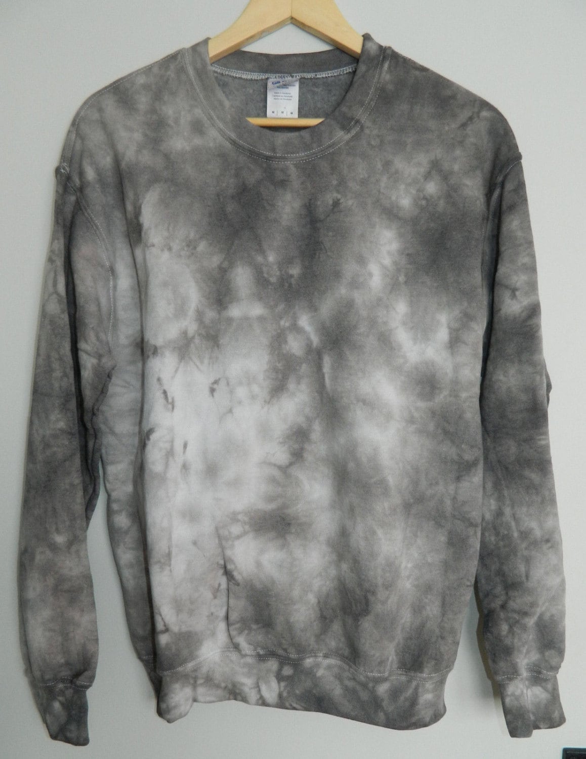 Tie Dye Sweatshirt Acid Wash Sweater Grunge Hipster Retro Jumper ...