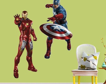 Iron Man Captain America Wall Stickers