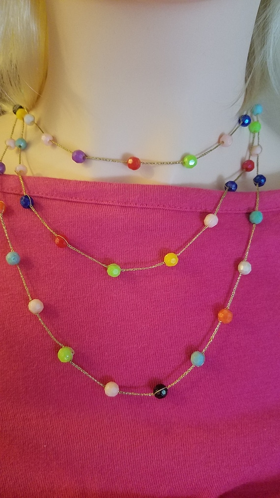 vintage flapper necklace Gem