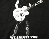 AC DC Malcolm Young Tribute shirt - We Salute You Malcolm T-Shirt ACDC Size S - Limited Discounted Price