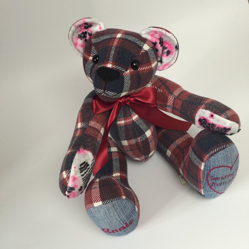Keepsake Bear Memory Bear Baby Clothes Bear Handmade Etsy