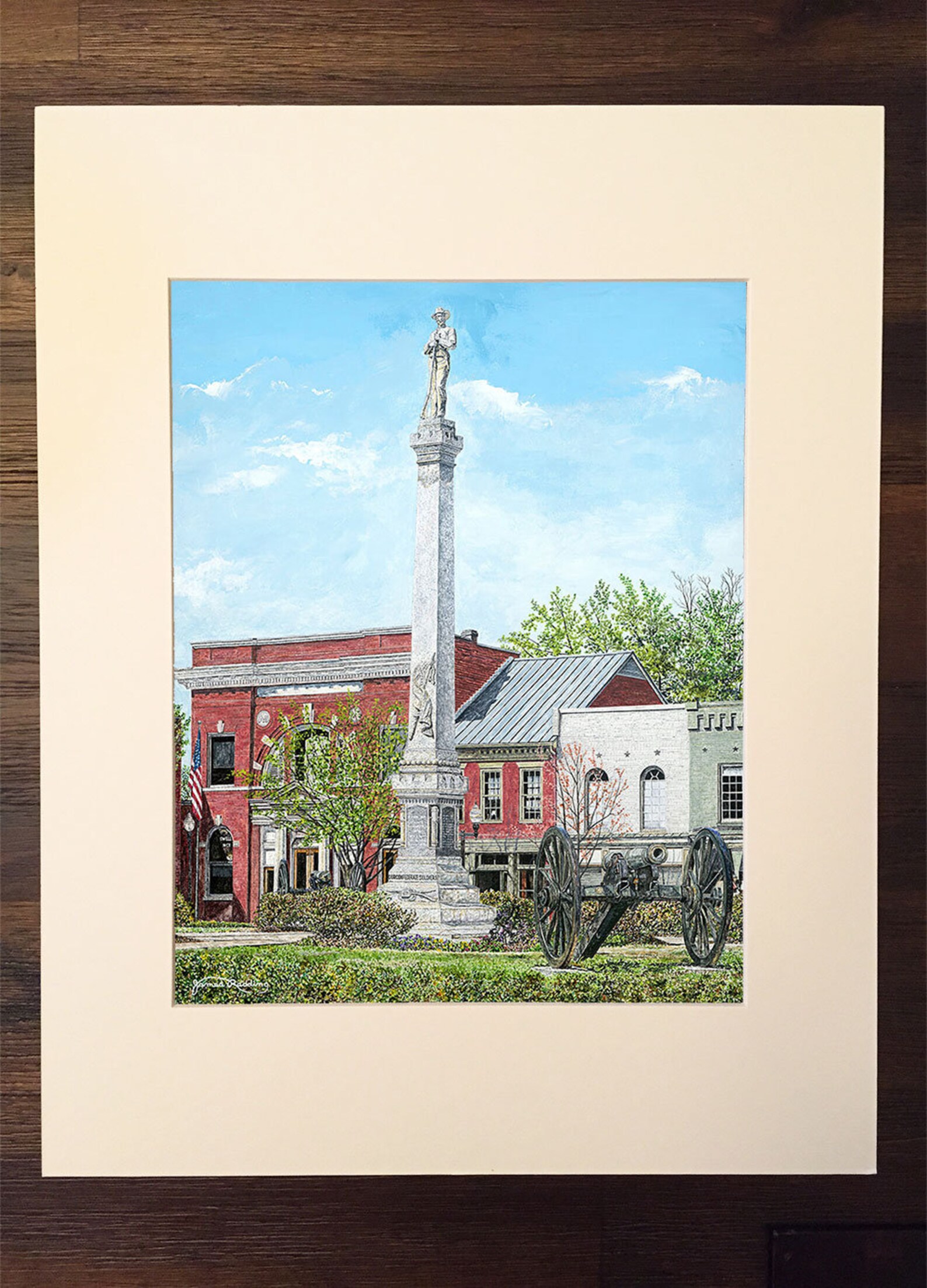 Southern Art Franklin Tennessee Historic Print Spring Etsy