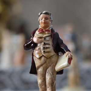 Sebastian Miniatures - Judge Thatcher - SML-99 - Marblehead Sticker - PW Baston - Huckleberry Finn - Mark Twain - Vintage