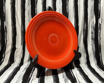 Vintage Fiesta  Plate - Original Radioactive Red Orange - HLC