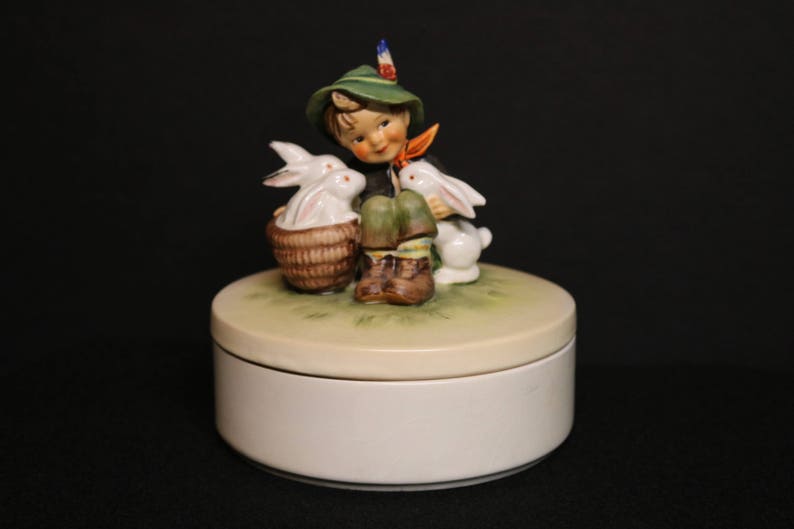 hummel boy with bunnies