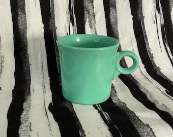 Fiesta Tom and Jerry Mug Sea Mist Green Fiestaware Small "f" no loop