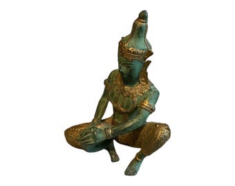 Vintage Bronze Drummer Statue | Drummer | Thepanom Phra Aphai Mani Rammana