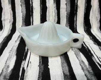 Vintage Milk Glass Reamer Sunkist Juicer
