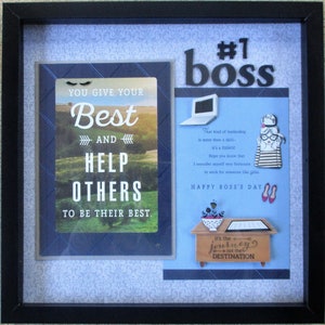 Happy Boss Day, 1 Boss Gift, Boss of the Year Award, Its the Journey not Destination, Gift for Boss, Boss Gift, Office Wall Decor, image 1