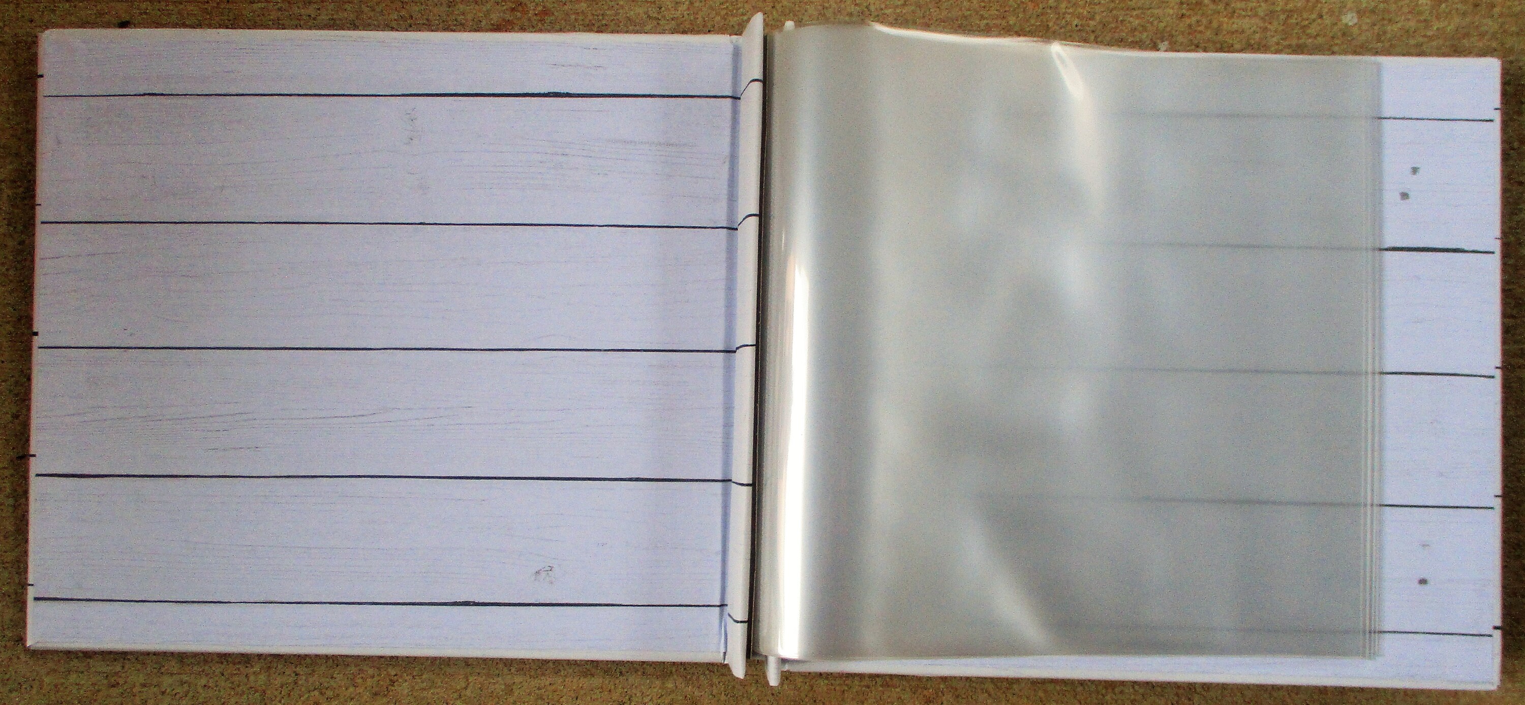 Shiplap 8x8 Scrapbook, 8x8 Shiplap Scrapbook, 8x8 White Scrapbook