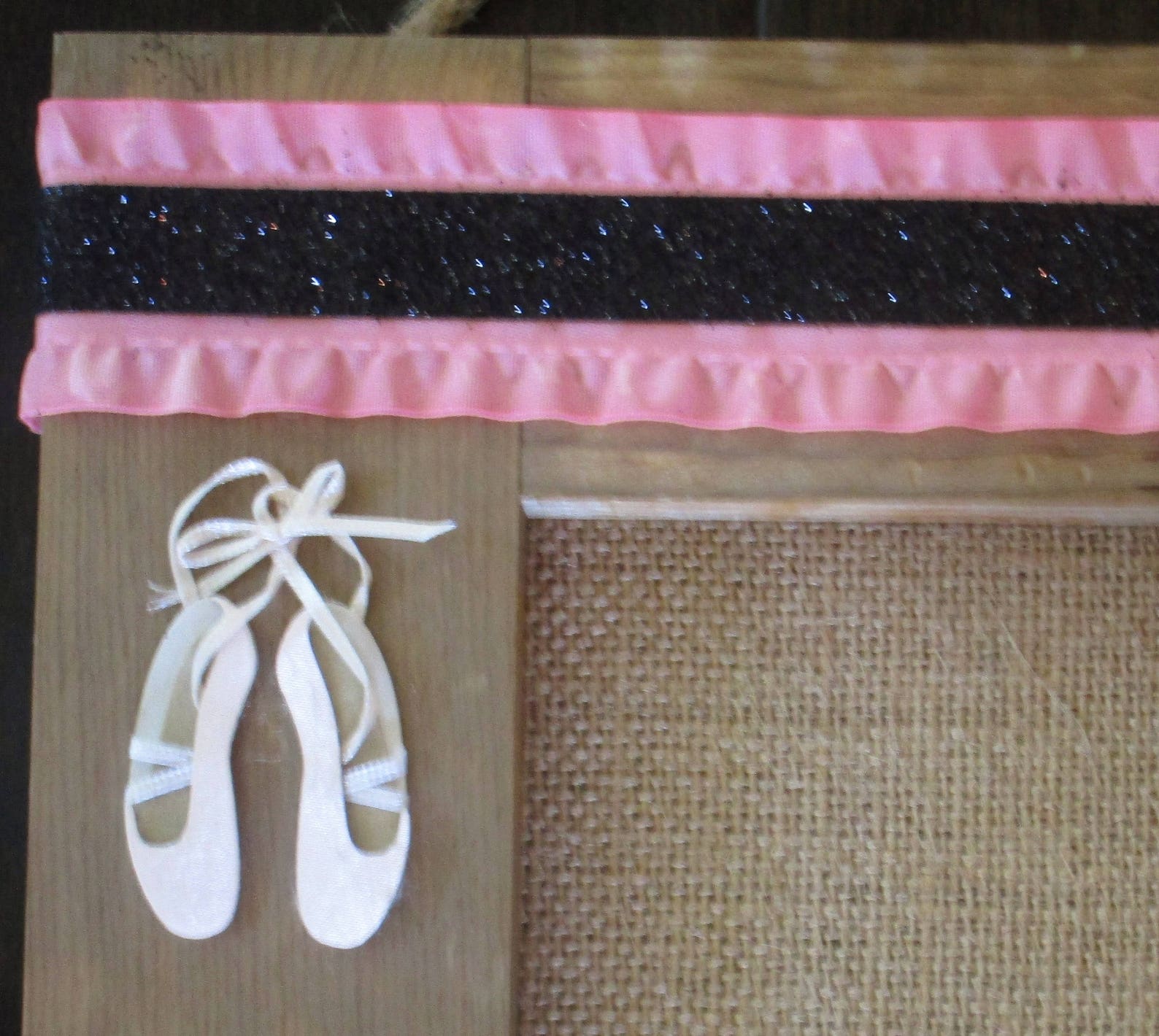 ballerina gift, ballet shoes, girl bulletin board, ballet wall decor, girl room decor, dance wall decor, ballet bulletin board,