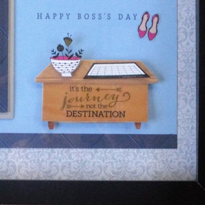 Happy Boss Day, 1 Boss Gift, Boss of the Year Award, Its the Journey not Destination, Gift for Boss, Boss Gift, Office Wall Decor, image 7