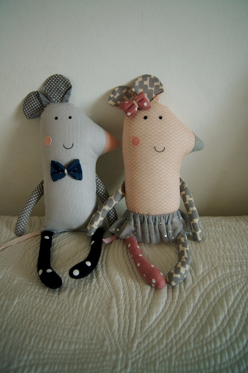 Mouse Stuffed Toys Gift for Kids Nursery Decor Stuffed Animal Etsy