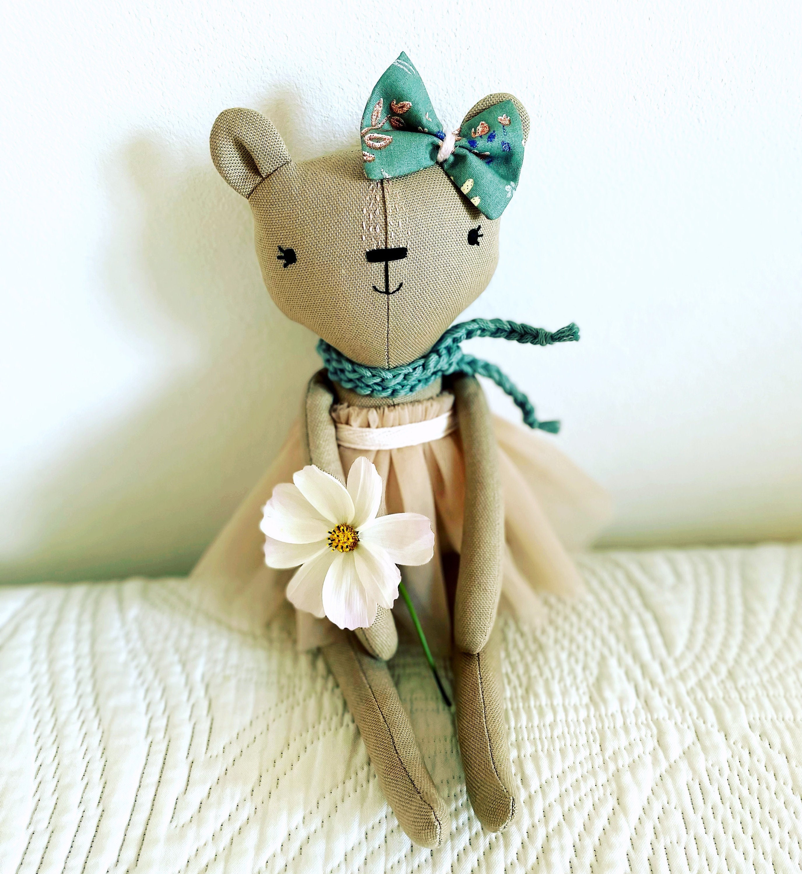 organic stuffed bear