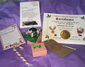 Personalized Polar Express Silver Bell Gift Set - Nice Certificate