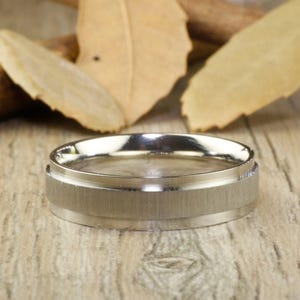 Handmade Matte Wedding Band, Men Ring, Women Ring, Wedding Ring, Couple Ring, Titanium Ring, Anniversary Ring