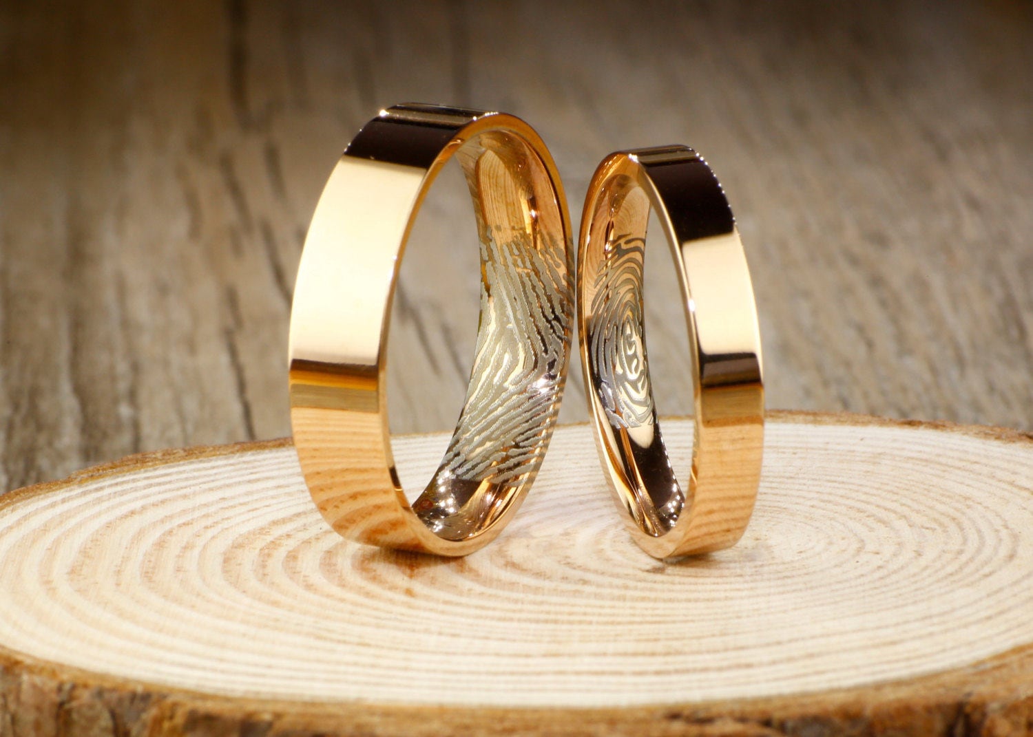 Fingerprint Ring Gold Etsy Singapore