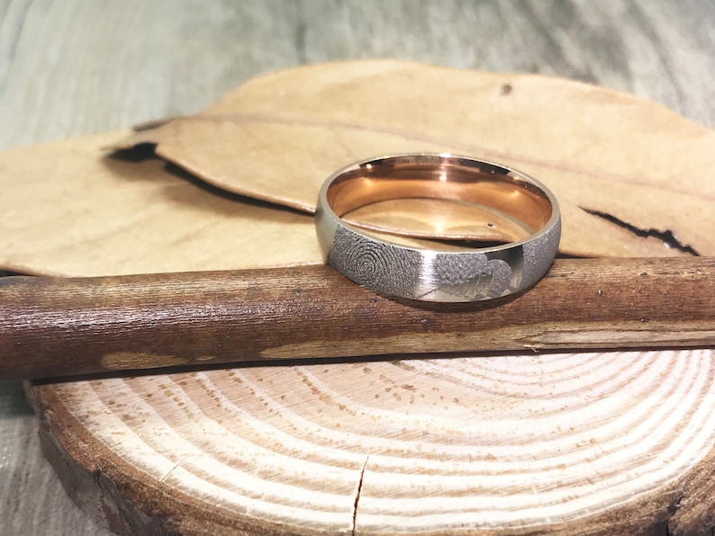 his and her promise ring couple rings Handmade Fingerprint Comic Rings set Love Rings Wedding Rings Set Kiss Matching Wedding Rings