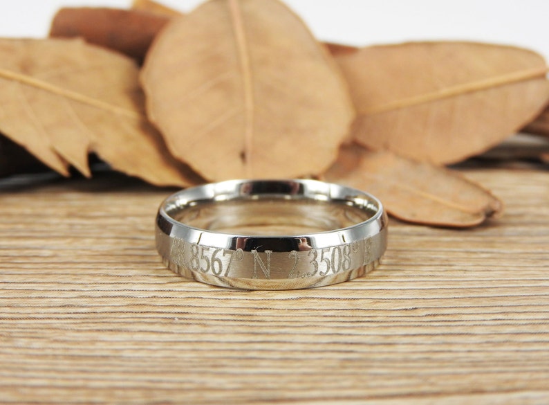 Coordinate Ring Personalized Ring Longitude Latitude Latitude Longitude Ring Personalized Jewelry,ring coordinates