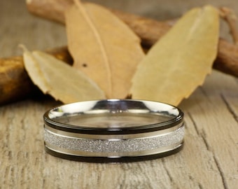Handmade Matching Wedding Band, Men Ring, Couple Ring, Titanium Ring, Anniversary Ring