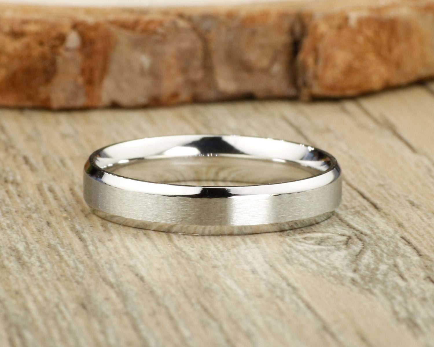 Handmade Matte Wedding Bands Couple Rings Set Titanium Rings - Etsy UK