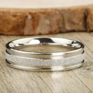 Handmade Wedding Band, Men Ring, Couple Ring, Titanium Ring, Anniversary Ring