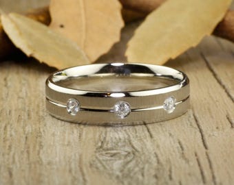 Handmade Customize Matching Wedding Band, Men Ring, Couple Ring, Titanium Ring, Anniversary Ring