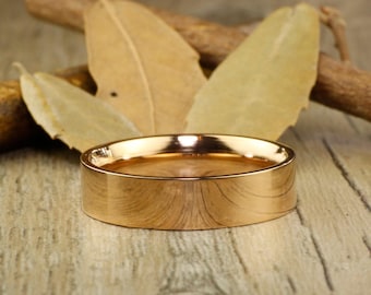 BAGUE DE PROMESSE - Bagues en titane, or rose 6 mm