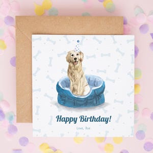 Personalisierte Hunde Geburtstagskarte, Hundemutter Geburtstagskarte, Haustier Geburtstagskarte, Hunde Geburtstagskarte, Karten vom Hund, personalisierte Hundekarte #722