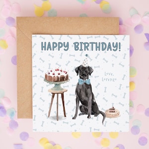 Jede Hunderasse Geburtstagskarte, Geburtstagskarte für Hundemütter, alles Gute zum Geburtstag vom Hund, Geburtstagskarten vom Hund, personalisierte Hundekarte #711