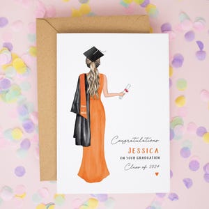 Personalisierte Abschlusskarte, Klasse von 2025-Abschlusskarte, Glückwünsche zu Ihrer Abschlusskarte, 2025-Graduiertenkarte, Universität # 712