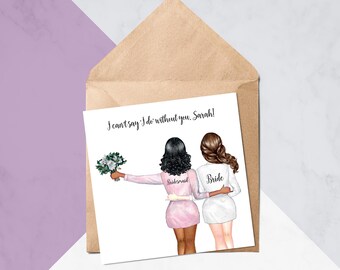 bridesmaid cards etsy