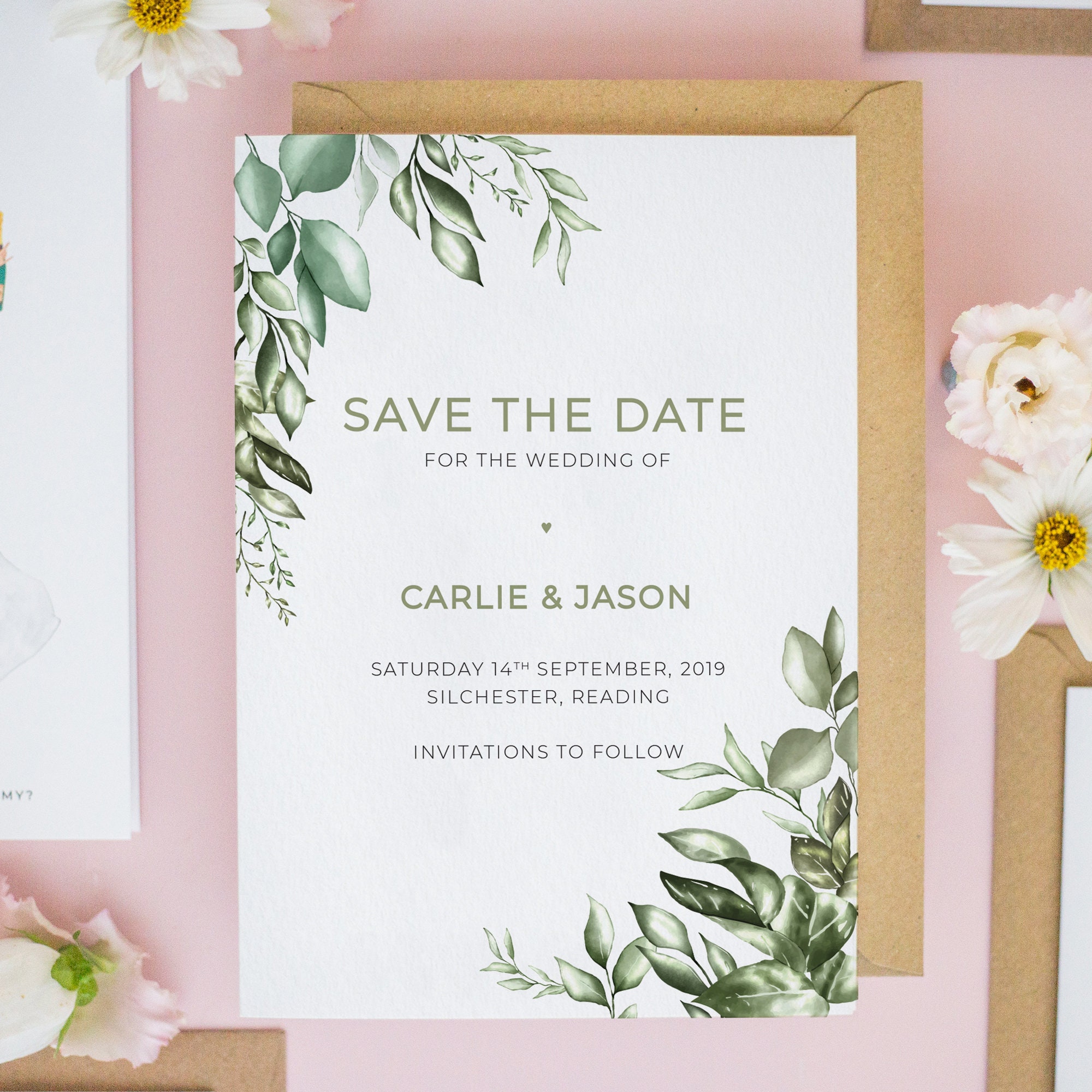 Save The Date Postcard – Here and There Weddings