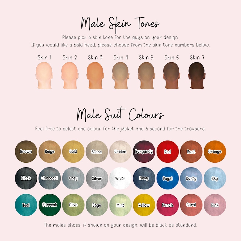a poster with different colors of hair