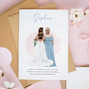 Personalised Will You Be My Bridesmaid Card, Bridesmaid Proposal Cards, Bridesmaid Card, Thank You Bridesmaid Gift, Bridesmaid Proposal #976