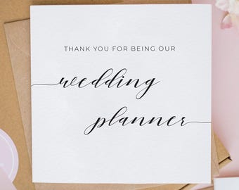 Wedding Planner Thank You Card: Bridal Coordinator Gift