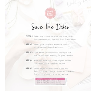 Wedding Save the Date Cards, Navy Blue Save the Dates, Save the Dates, Wedding Invitations, Personalised Wedding Invitations, Design 037 image 2