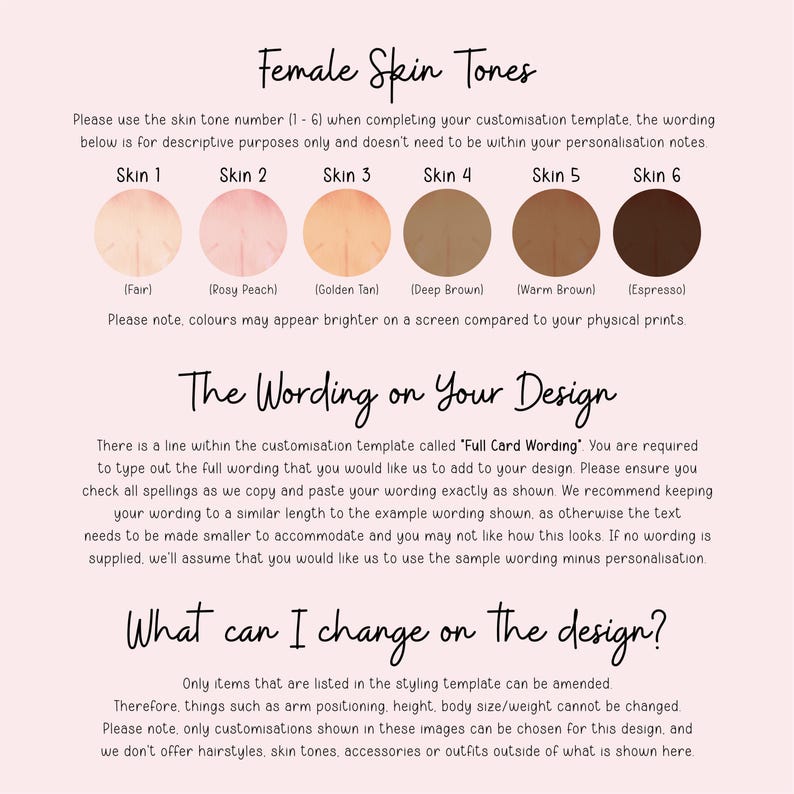Female Skin Tones