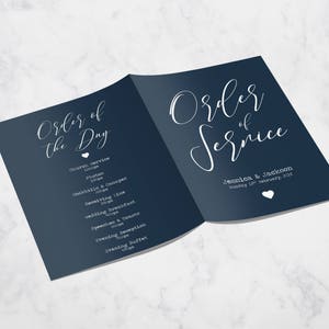 Wedding Order of Service Booklet Church Wedding Booklet - Etsy UK