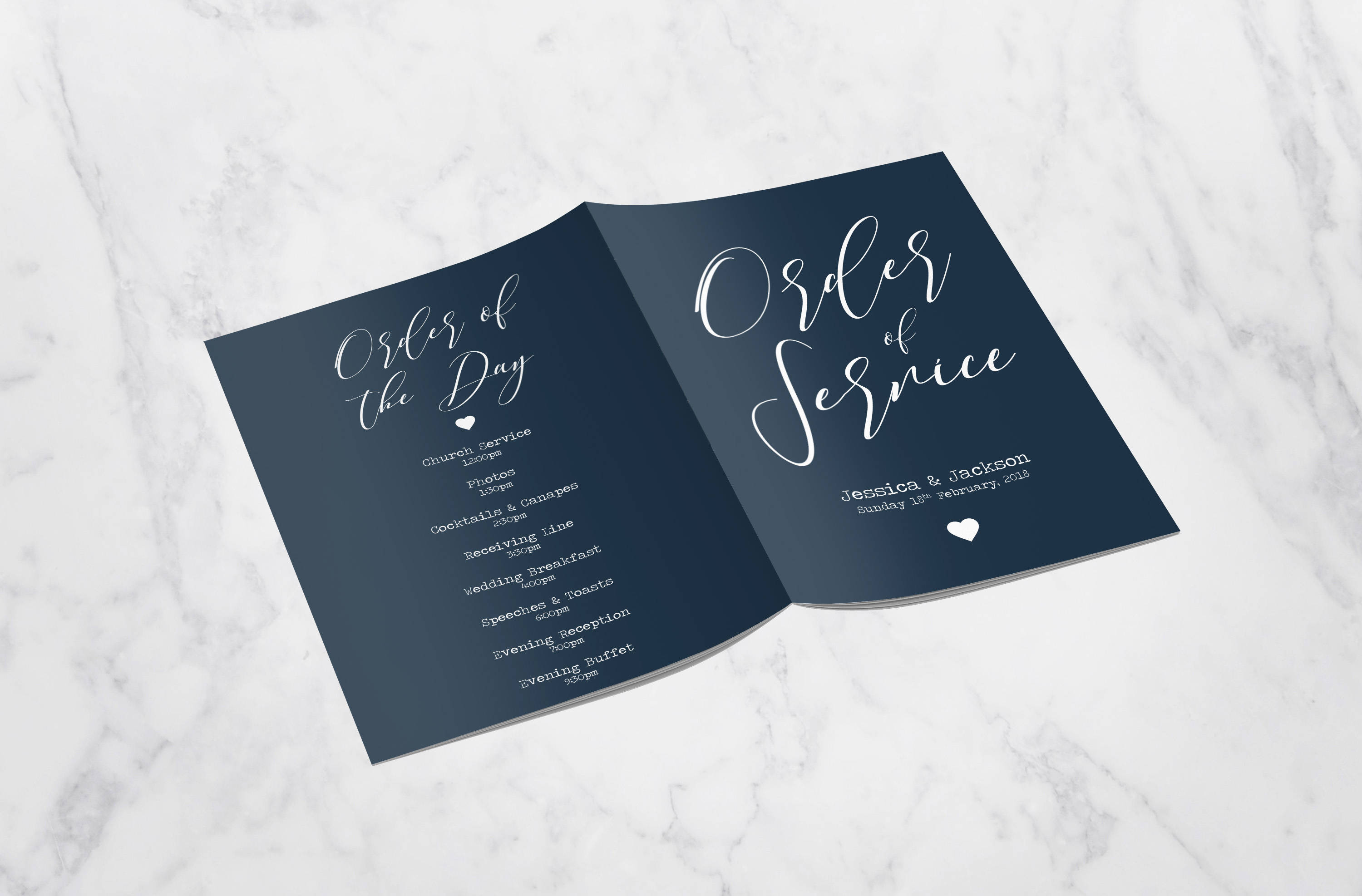 Wedding Order of Service Booklet Church Wedding Booklet - Etsy UK